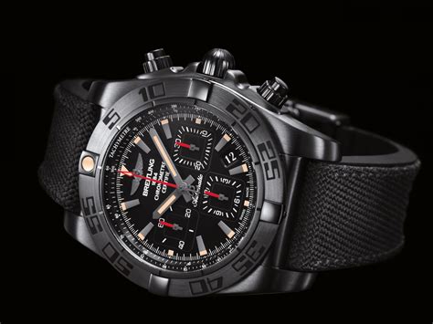 breitling chronomat black steel